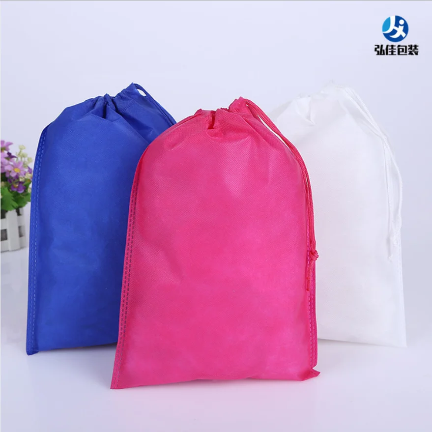 100pcs High quality 210d polyester drawstring packaging bag pouch wholesale polyester bag fabric for gift packaging