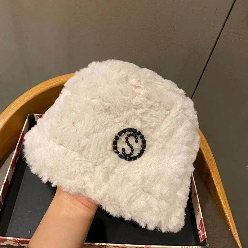 Hat Autumn Winter Women New Plush Bucket Hats Fashion Thicken Outdoor Cold protection Keep Warm Temperament Beanie Cap QDKPOTC