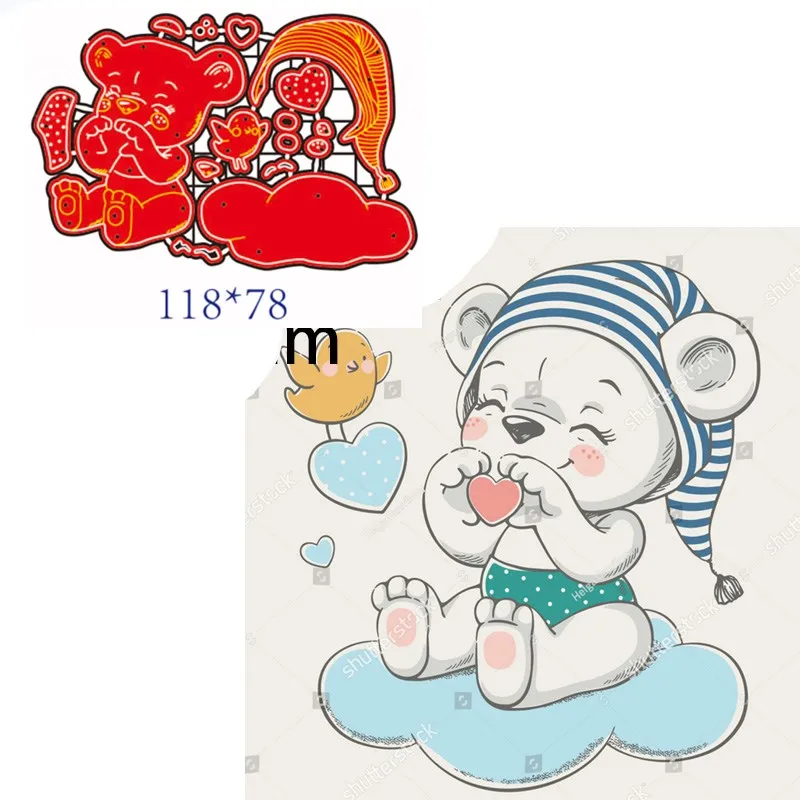 

Металлические резные штампы животных DIY Скрапбукинг Декоративные бумажные карточки ремесло тиснение