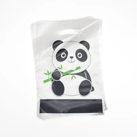 20pcspack kids favors baby shower panda theme plastic loot bags happy birthday events party decoration gifts bags