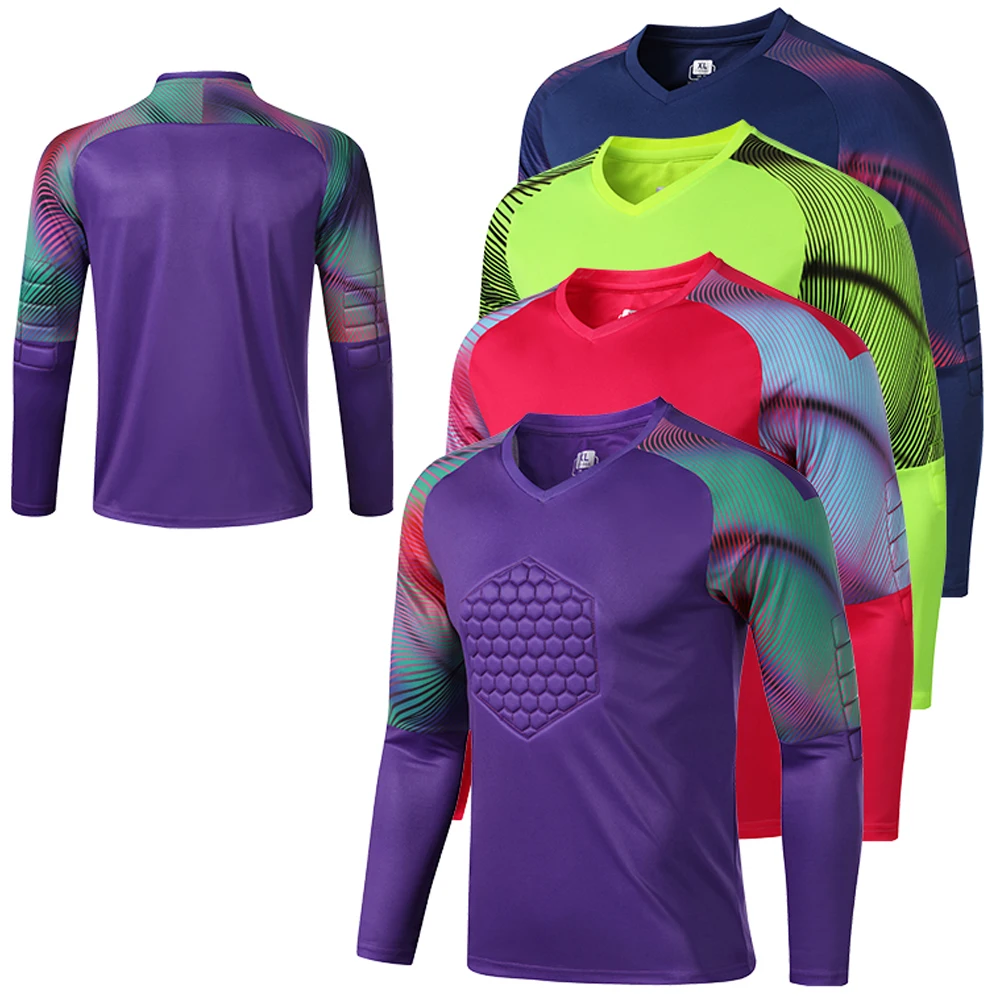 Профессиональная Униформа Goalkeeper для взрослых спортивные футбольные футболки