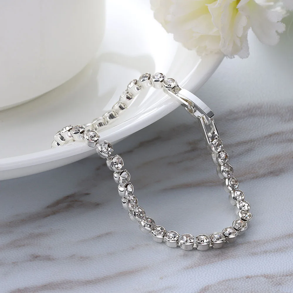 1 шт. женский браслет на запястье с австрийскими кристаллами | Украшения и