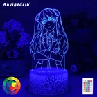 Новый Kakegurui Meari Saotome аниме светодиодный светильник для украшения спальни ночник детский подарок на день рождения манга ночсветильник комнатный стол 3d лампа