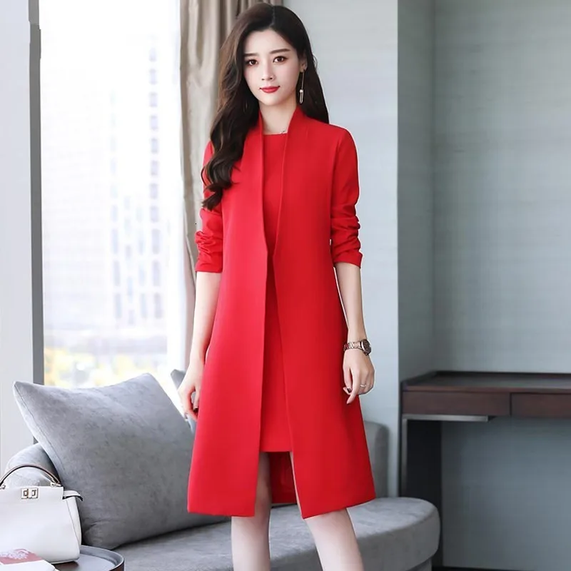 Модный элегантный офисный Женский блейзер с длинным рукавом и поясом пиджак