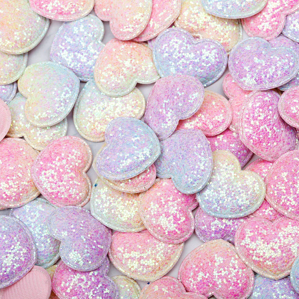 Блестящие радужные блестящие нашивки IBOWS, аппликация в виде короны/сердца с лезвиями, аксессуары «сделай сам» для волос, декоративные материалы ручной работы, 10 шт.