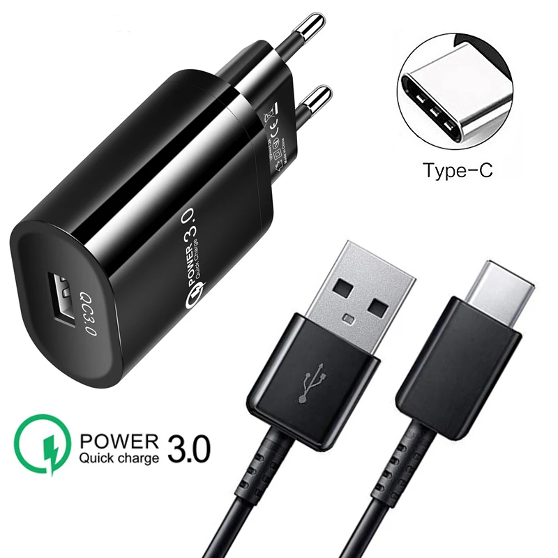USB кабель зарядный Type c для Xiaomi 11 A2 A3 10 9 T Huawei P40 P30 Mate 20 Lite Pro QC 3 0|Зарядные устройства