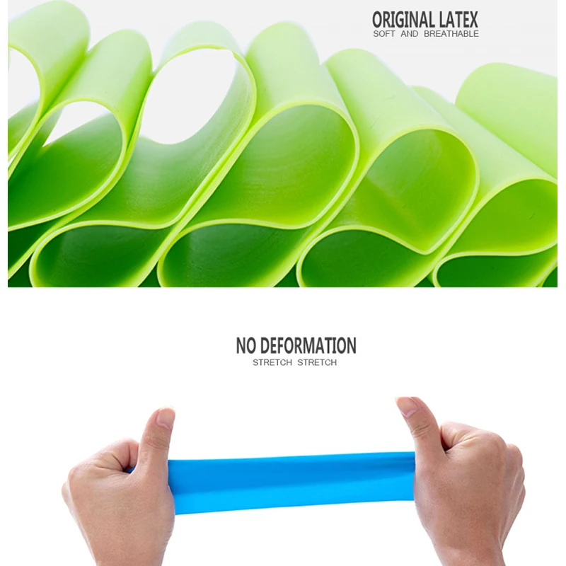 Натуральный каучук йога пилатес стрейч эластичных лент на упражнений Фитнес