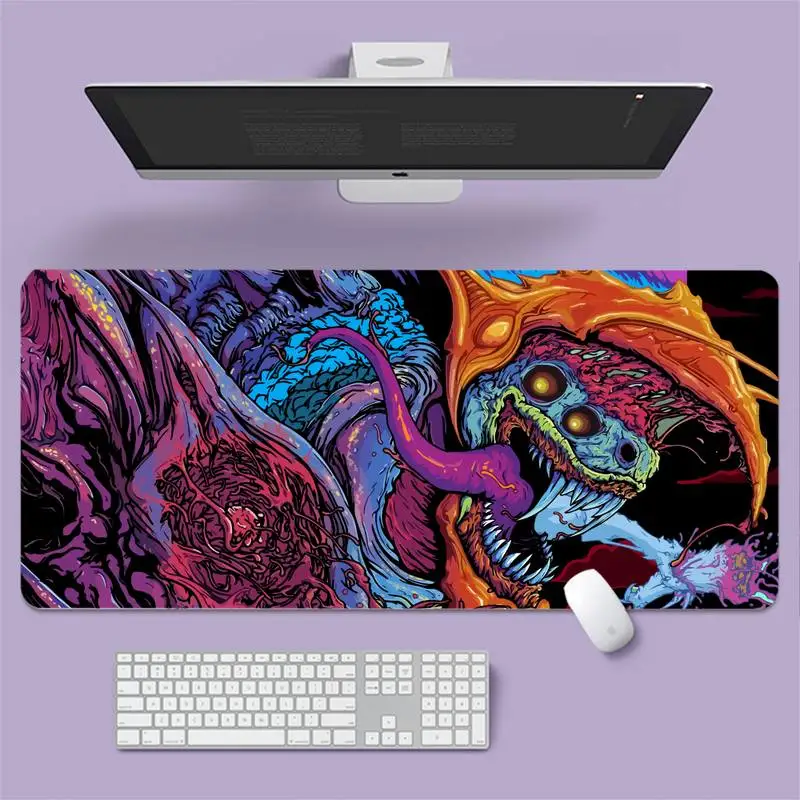 

Коврик Hyperbeast красивый для мышки в стиле аниме большой игровой ноутбук XL Нескользящий Резиновый Коврик для компьютерной мыши