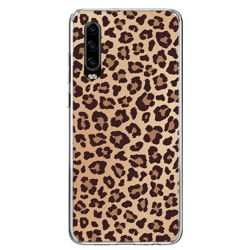 tiger leopard print panther phone case for huawei p50 pro p40 p30 lite p20 p10 coque mate 10 lite 20 30 pro 40 cover capa shell free global shipping