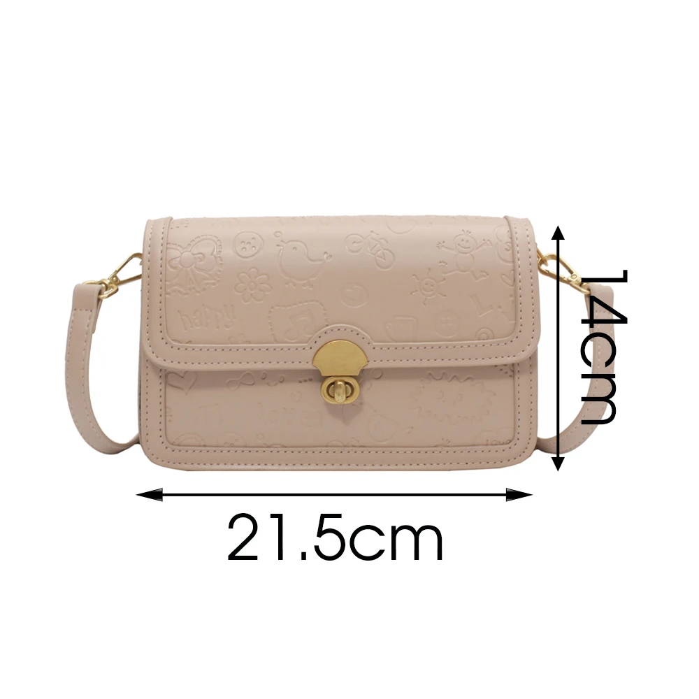 

Solid Color PU Leather Crossbody Bags For Women Travel Fashion Simple Style Design Ladies Shoulder Bags Casual Summer Handbags