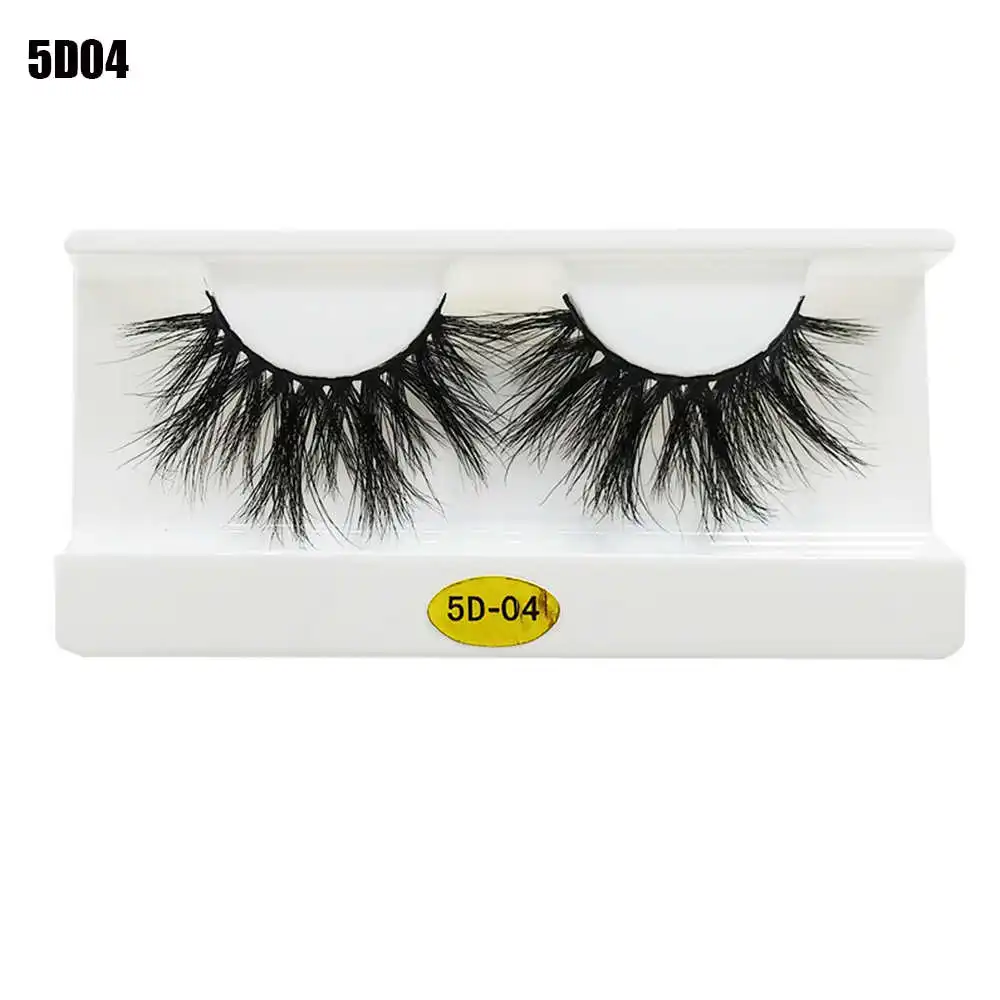 4 Mink Eyelashes Criss-Cross Natural Fake lashes Length 25mm Makeup 3D Mink Lashes Extension Eyelash Beauty - Color: 4