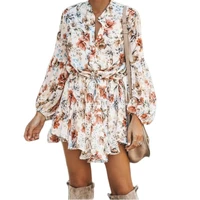 2021 boho inspired harlow floral print ruffle dress women vintage dress women mini plus dress streetwear dress s xl
