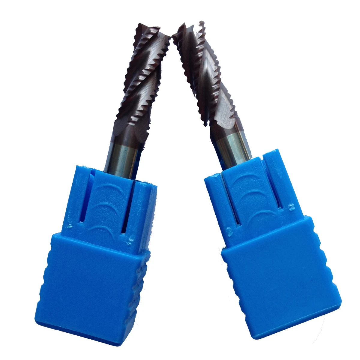 Концевые фрезы для черновой обработки твердосплавные Спиральные Насадки 4