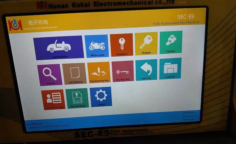 Newest SEC E9 12 Clamps CNC Automatic Key Cutting Machine For Car Keys& House Keys Better Than Slica I80 Key Machine
