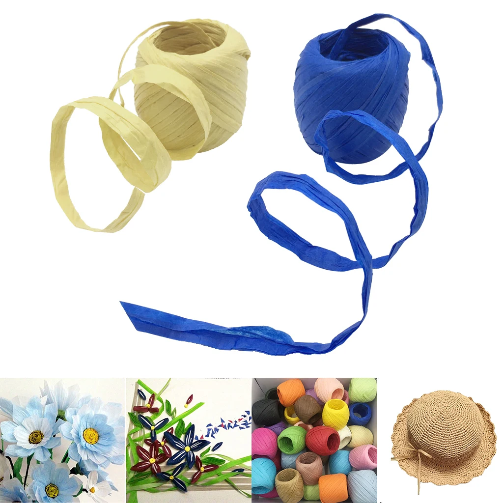 3 рулона рафия бумажная лента упаковочная лента/шпагат свадебная праздничная