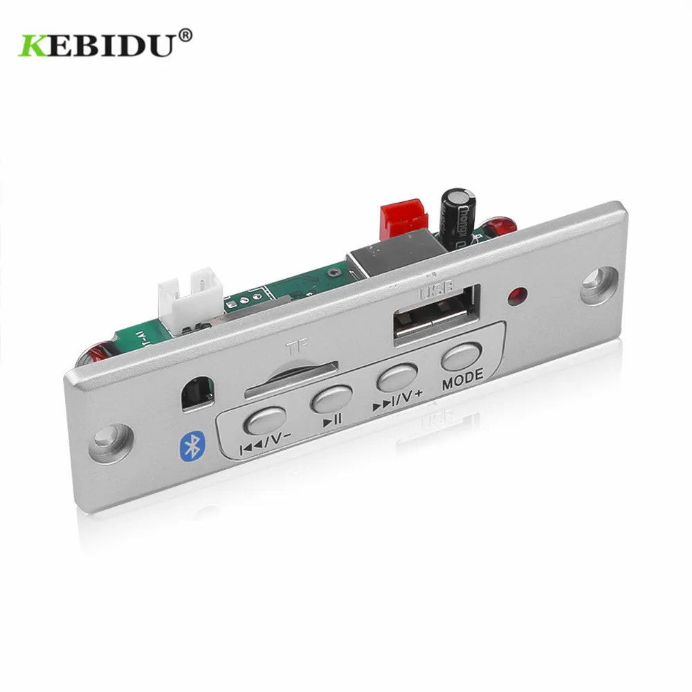 

KEBIDU Bluetooth 5,0 Модуль платы декодирования MP3 беспроводной USB MP3-плеер слот для карт TF/USB/FM/Модуль платы удаленного декодирования