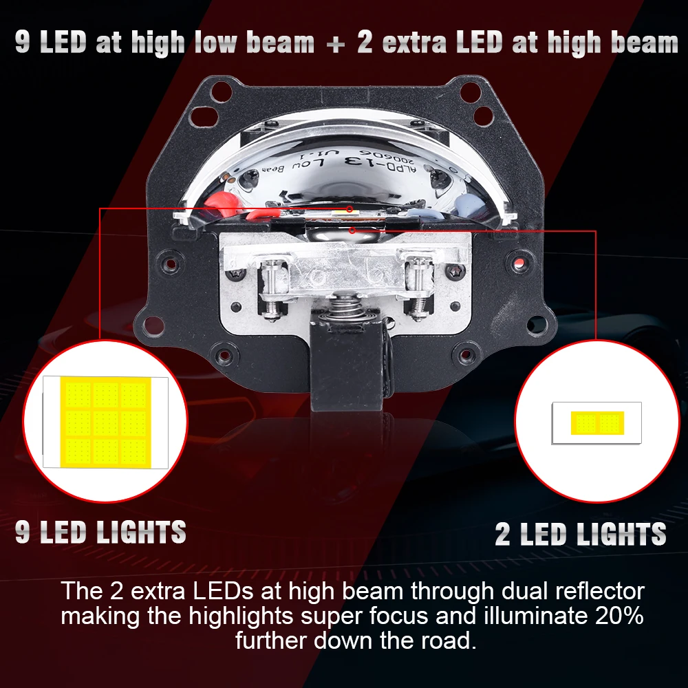 Линзы для фар 3 0 дюйма 100 Вт лм Bi-led проектор Hella 3R G5 двойной отражатель линзы