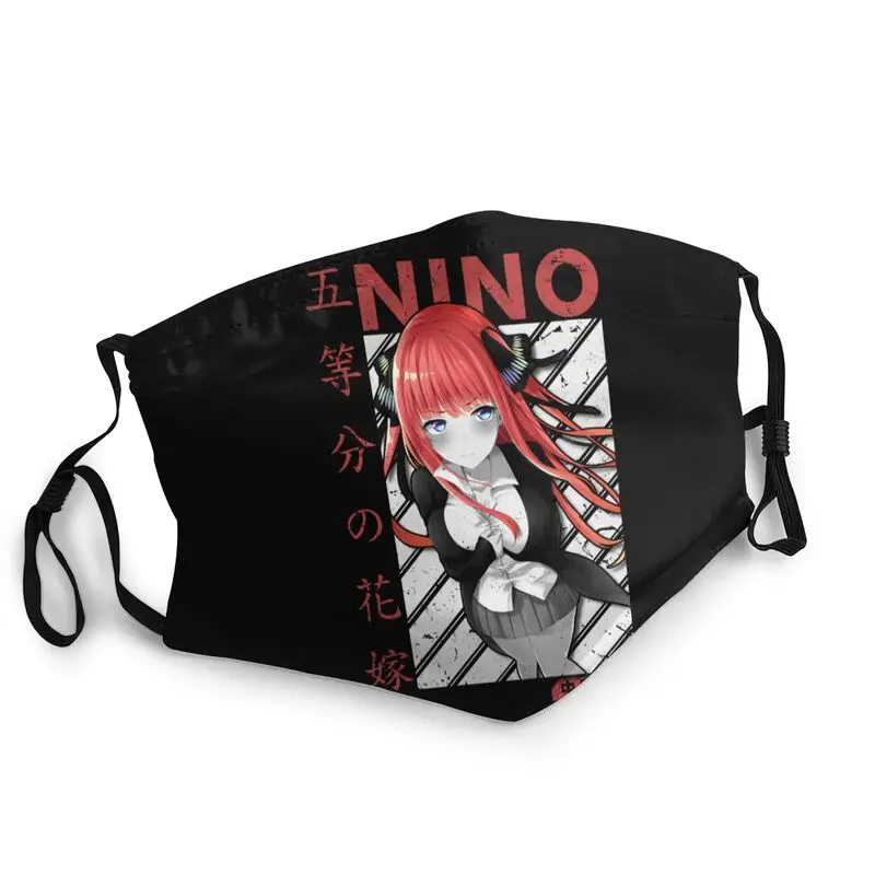 

The Quintessential Quintuplets Mask Adjustable Nino Nakano Manga Anime Face Mask Protection Men Women Respirator Mouth Muffle