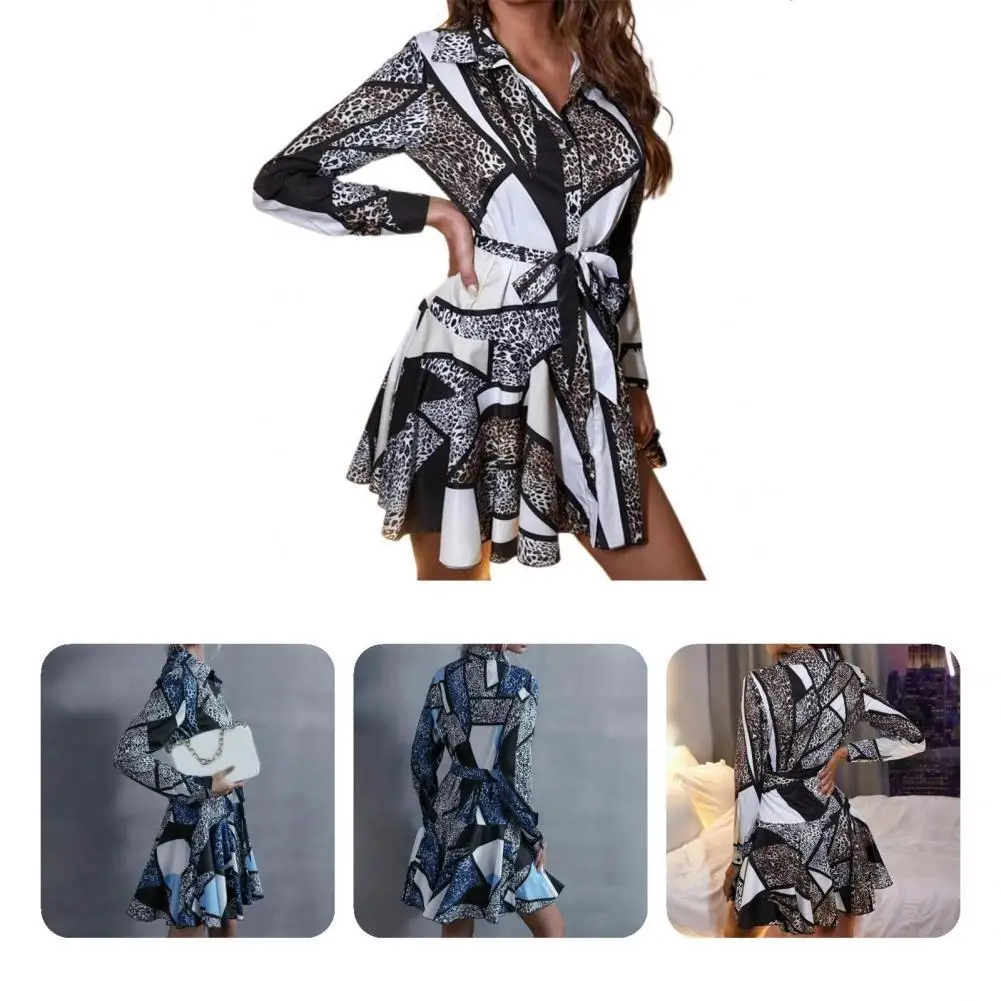 

Split Great Contrast Colors Lady Dress All Match Lady Dress Long Sleeve for Dating