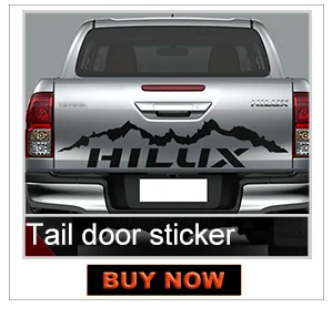 1 шт. hilux горная гоночная дверь багажника в полоску графическая виниловая Автомобильная Наклейка для toyota hilux revo vigo