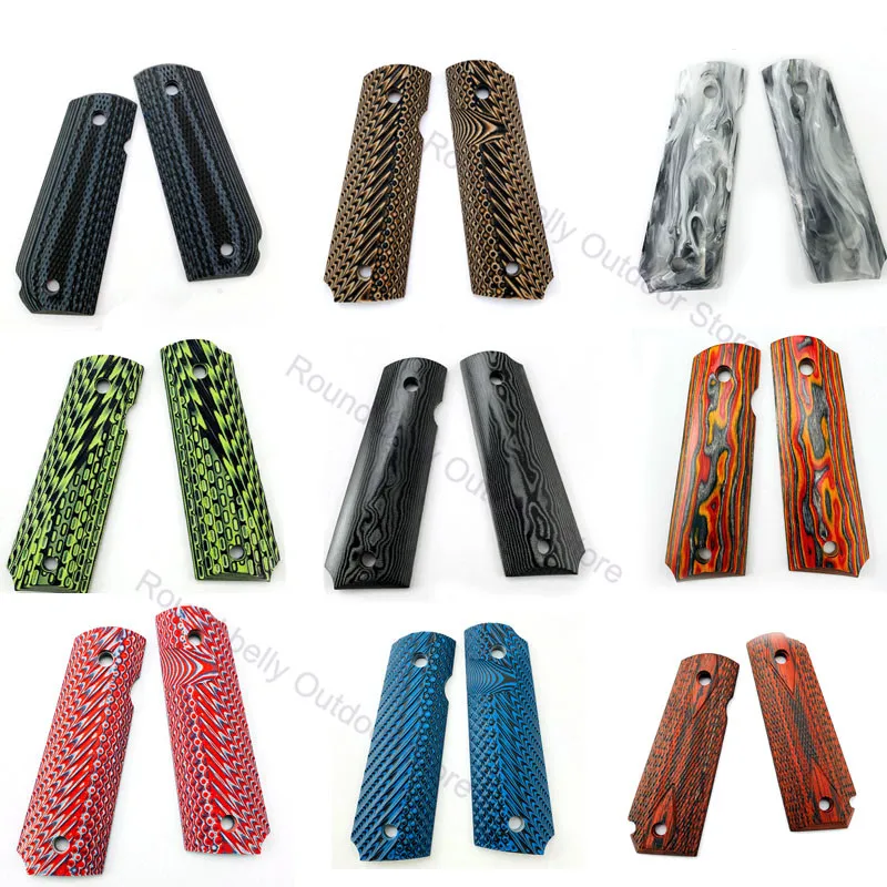 

Tactics Pistol 1911 Grips High Polished Wood Grips custom Grips CNC Material DIY Scales Non-slip 1911 accessories