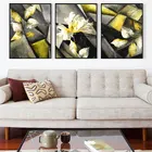 Картина на холсте в скандинавском стиле с изображением растений и цветов, Современная картина маслом, настенный плакат, картина с высоким разрешением для гостиной, домашний декор