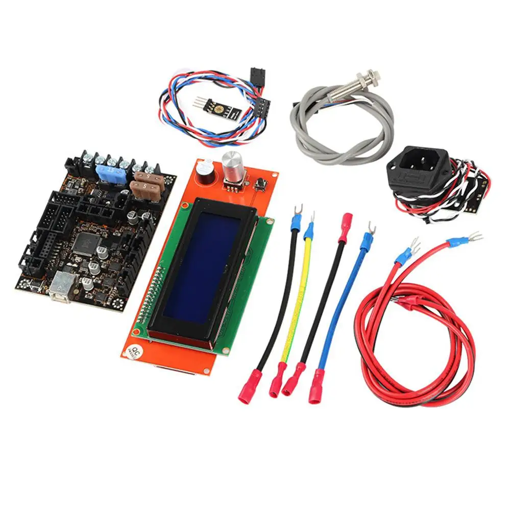 Для 3D принтера Einsy rambo1.1a материнская плата + 2004LCD Датчик накаливания PINDA V2 источник