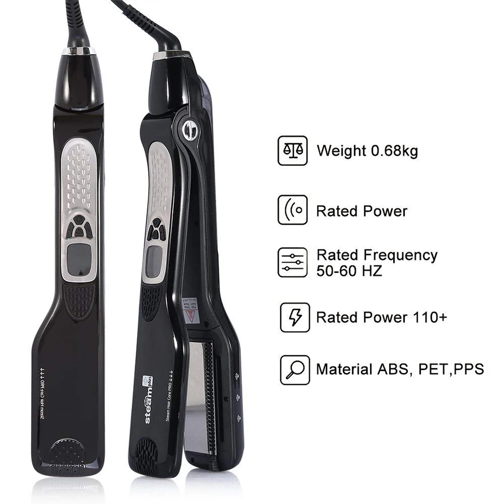 Ceramic hair straighteners with steam фото 85