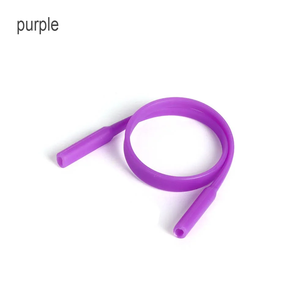 2-purple 1 шт., силиконовые очки на цепочке, спортивный дайвинг, водонепроницаемый ремешок, спортивные очки, солнцезащитные очки, держатель шнура, для детей, взрослых, аксессуары для очков - Цвет: 2-purple