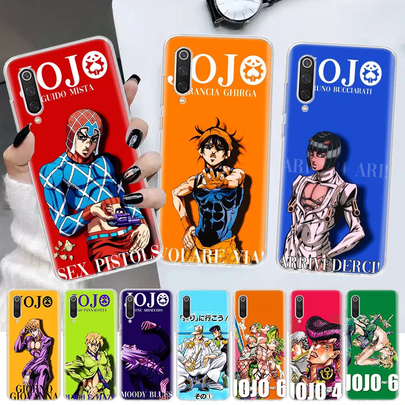 

JoJo Bizarre Adventure Anime Phone Case For Xiaomi Redmi Note 10 11 10S 11S 11T 9S 8T 9T 11E Pro Plus 12 9 8 7 5 Coque Shell Cov