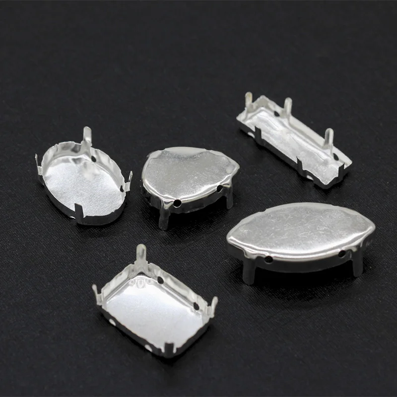 Пустая основа для стразы 30p ограненные Кристальные драгоценности посеребренный