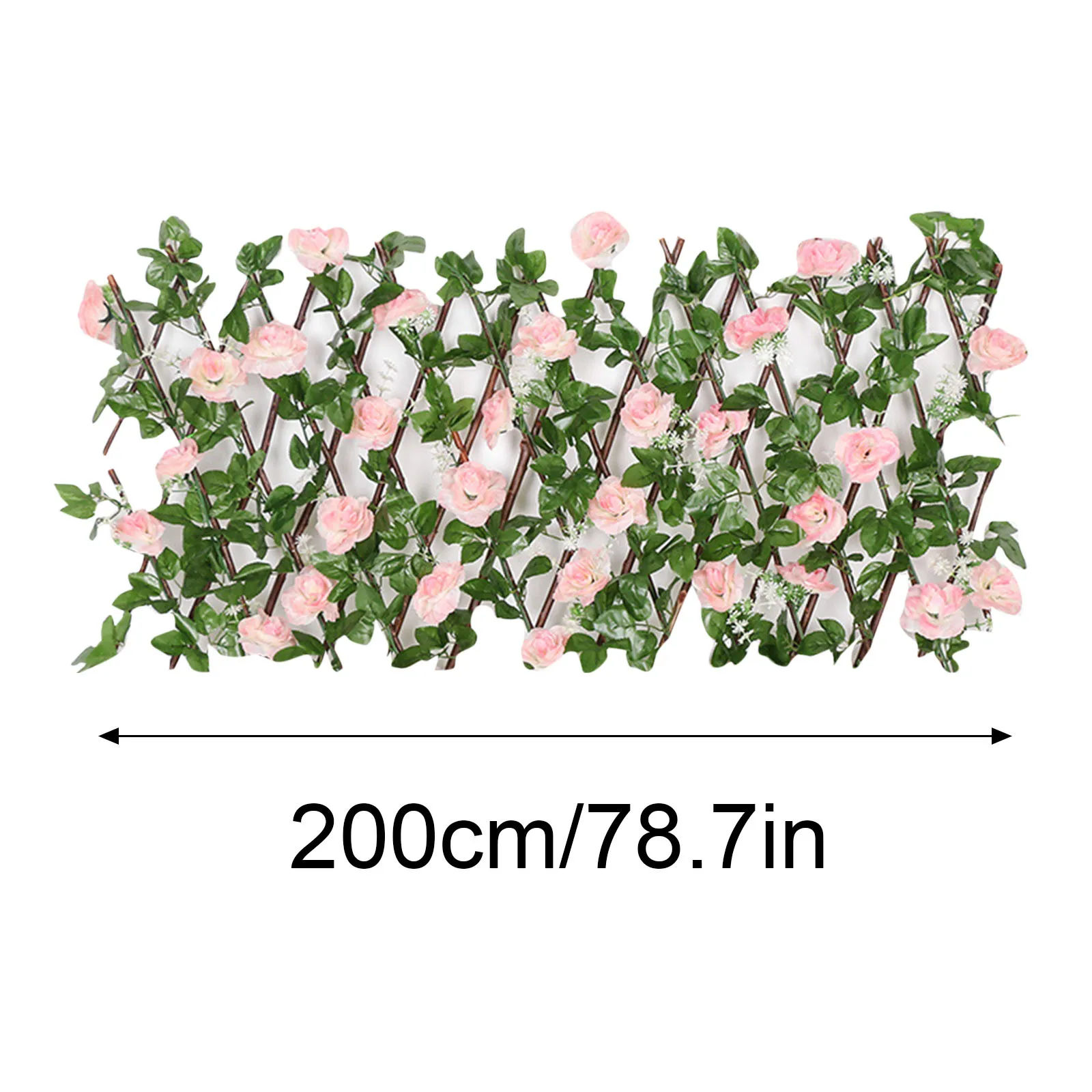 

Retractable Artificial Garden Trellis Fence Expandable Faux Ivy Garden Screen Extendable UV Protected Gardening Plant Decor