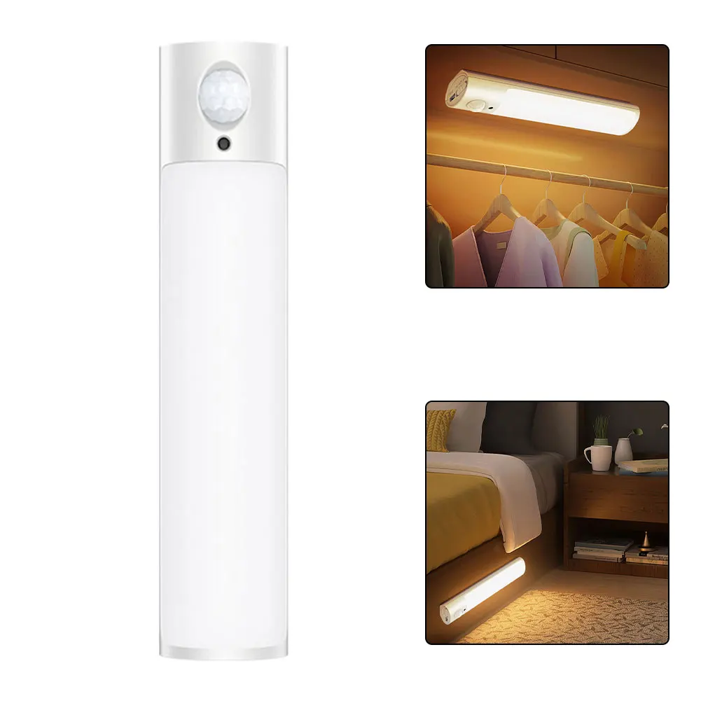 

Light Motion Sensor LED Light Battery Operated Indoor Stick-On Night Lights for Bedroom Wardrobe Cabinet Closet Under Cupboard