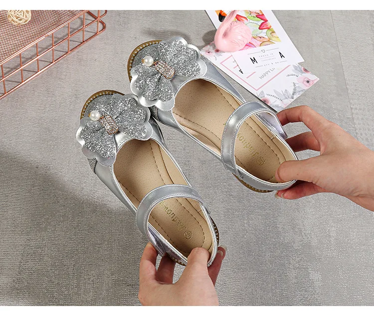 Детская одежда для девочек bling туфли-лодочки Танцы летние туфли на плоской подошве вечерние туфли принцессы для девочки; Цвет: розовый, золотистый, серебристый, красный цвета 25-36 619-6 GZX02