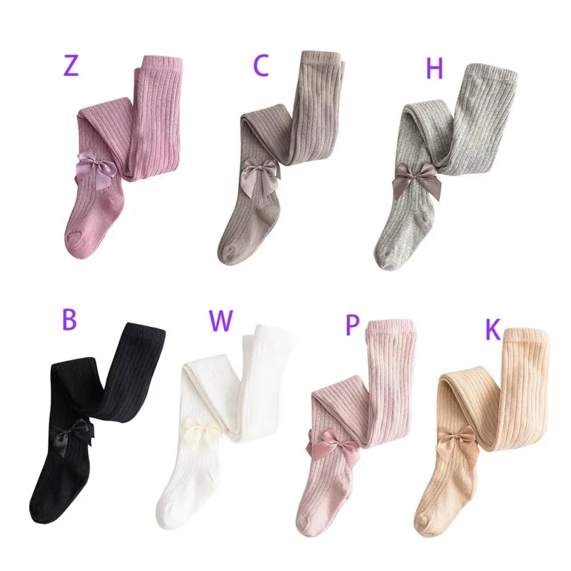 1-5Y Spring/Autumn Children Tights Cotton Baby Girl Pantyhose Kid Knitted Collant Tights Soft Infant Clothing Warm Lovely Pants