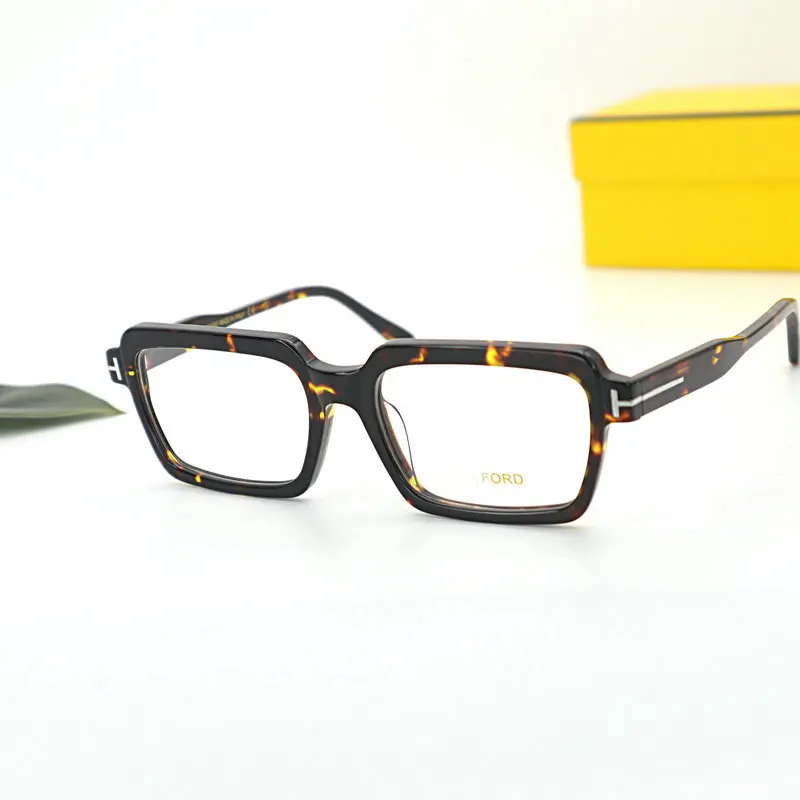 

Vintage brand frames Tom Optical Eyeglasses Frames Fashion Acetate Women Reading Myopia Prescription Glasses With Case TF5711