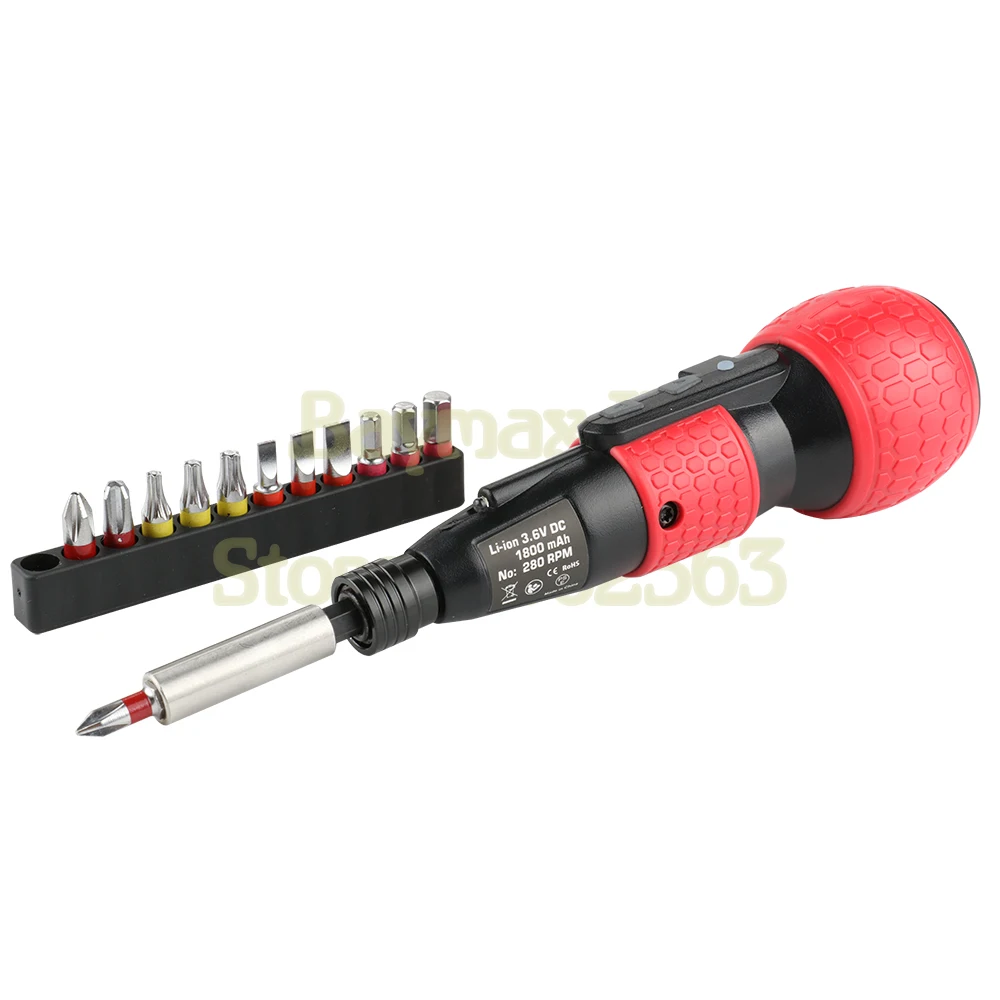 

YIRU HL-002 Li-ion Battery Electric&Manual Screwdriver Comes with 13 pieces Changeable Screw bits