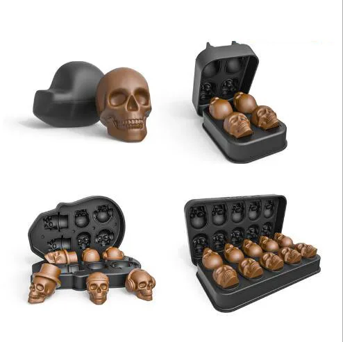Силиконовая 3D форма для торта в виде черепа | Дом и сад