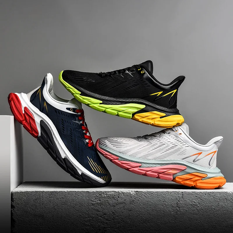 

2021 Fashion Men's Sports Casual Shoes Spring Breathable Men's Sports Shoes Mesh Lightweight Walking Shoes Sports Shoes
