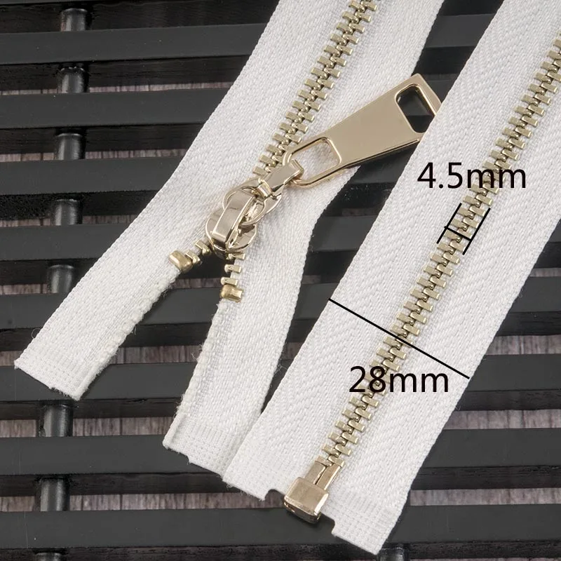 1pc 3# 40cm 70cm Lightgold Open end Metal Zipper for Sewing Jacket Skirt Cremalleras DIY Garment Accessories|Молнии| |