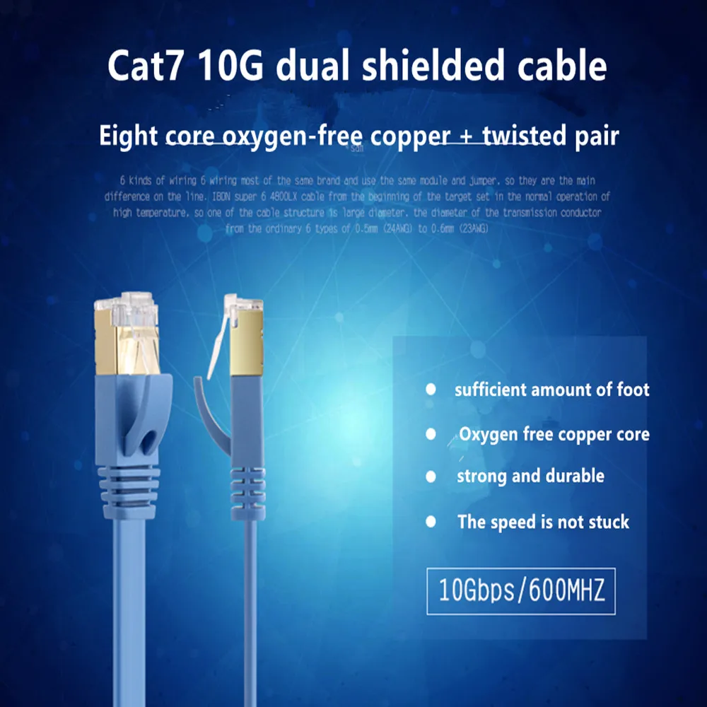 Сетевой кабель Cat7 RJ45 локальной сети 10 Гбит/с 600 МГц патч UTP Ethernet штепсельная вилка