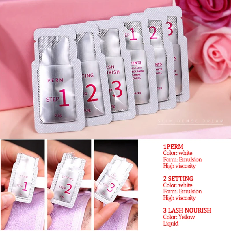 

1 шт., лосьон для наращивания ресниц, 3 шага