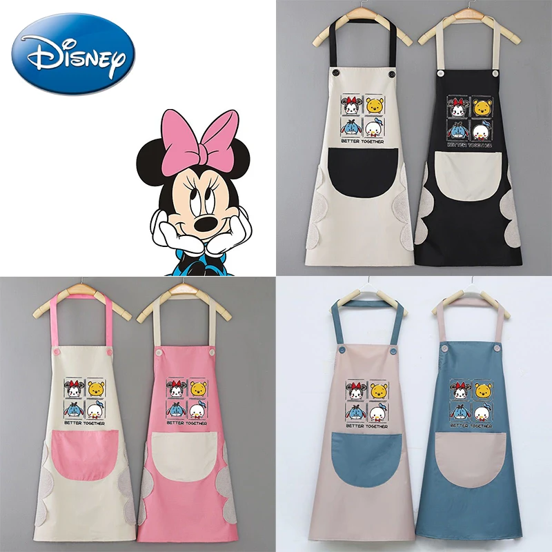 Кухонные фартуки Disney с Микки для женщин и мужчин домашние кухонные непромокаемые