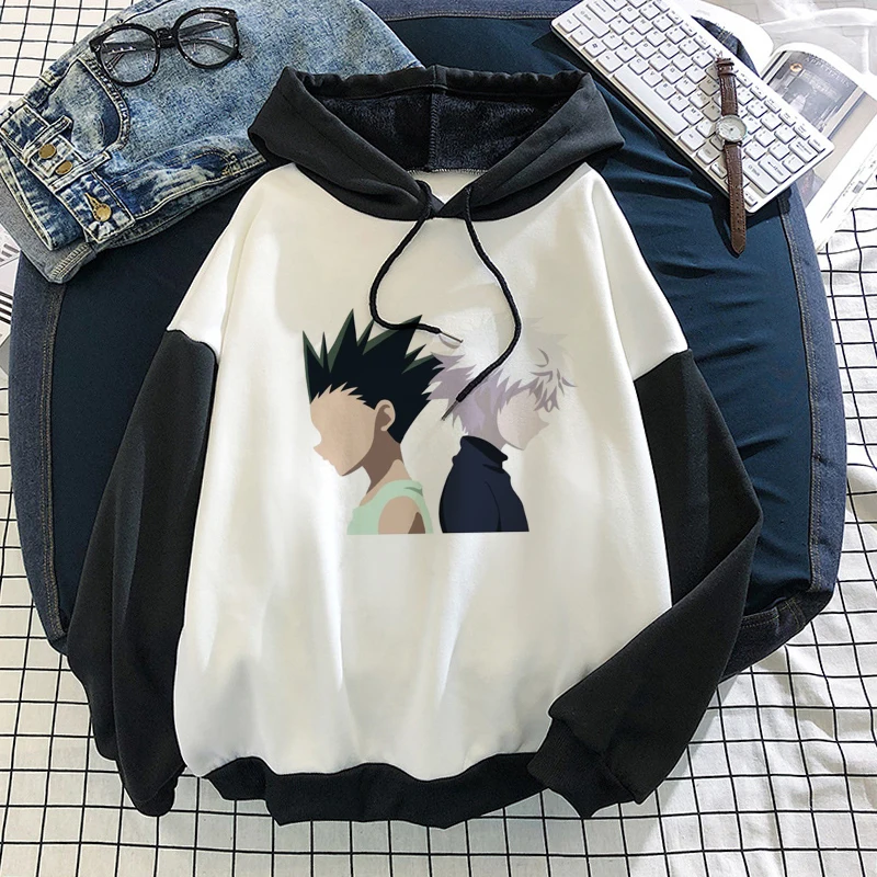 

Kawaii Women Pullover Hunter X Hunter Oversized Hoodie Sweatshirt Killua Zoldyck Anime Manga Loose Sweatshirt Hoody 2021 Autumn