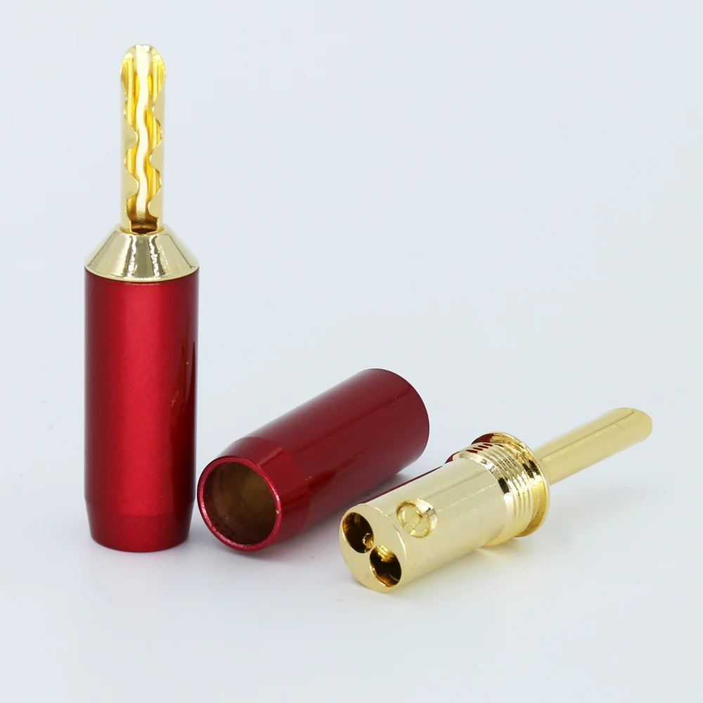 High Quality 24K Gold Plated BFA Z type Banana Plug 4mm Banana Connector