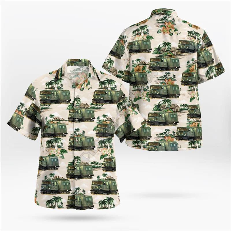 Hawaii Shirt Beach Summer Automobile 3D All Over Printed Men's Shirt Women Tee hip hop shirts 02