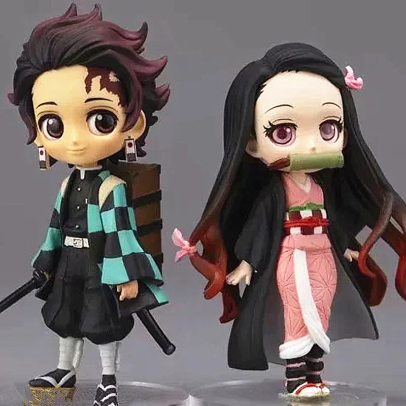 10 см аниме Demon Slayer Kimetsu no Yaiba Q posket Kamado Tanjirou Nezuko ПВХ Коллекционная Фигурка модель