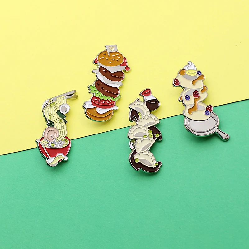 Пищевая эмалированная булавка для вкусных пельменей лапши торта Шпилька лацкана