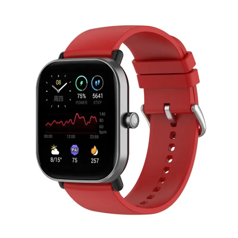 Ремешок для часов 20 мм Amazfit GTS/2/2e/GTS2 Mini/GTR/GTR2/2e/stratos 2/3 силиконовый спортивный