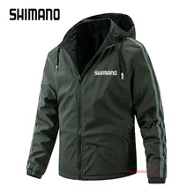 2021 Men Autumn Winter Cotton Keep Warm Shimanos Fishing Clothings Windproof Hooded Fishing Jackets 